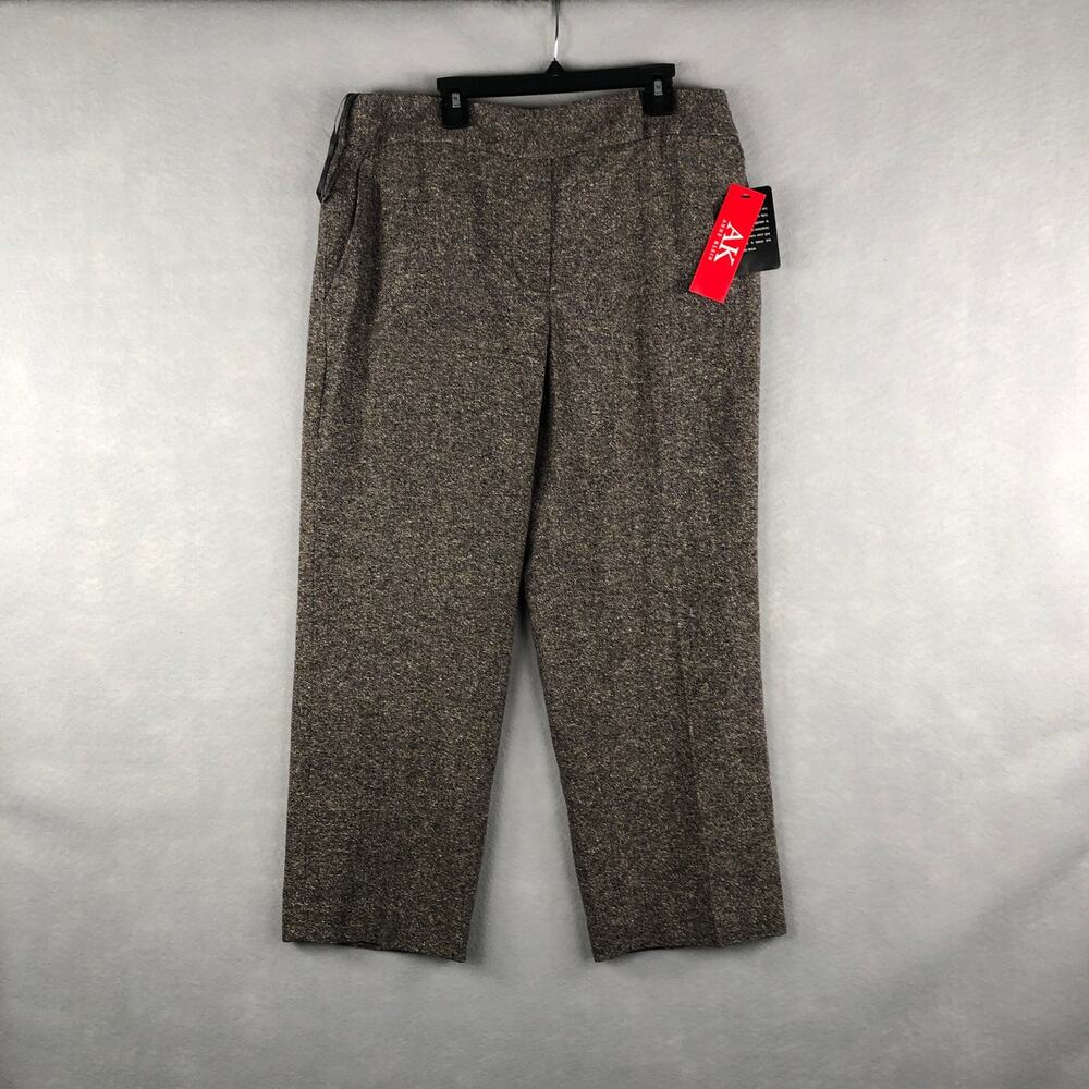 Anne Klein Cropped Pants Wool Blend Women’s Size 10  NEW